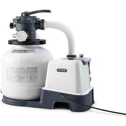 INTEX - Pompa Filtro a Sabbia con Generatore Salino di Cloro Krystal Clear 7900 litri/ora