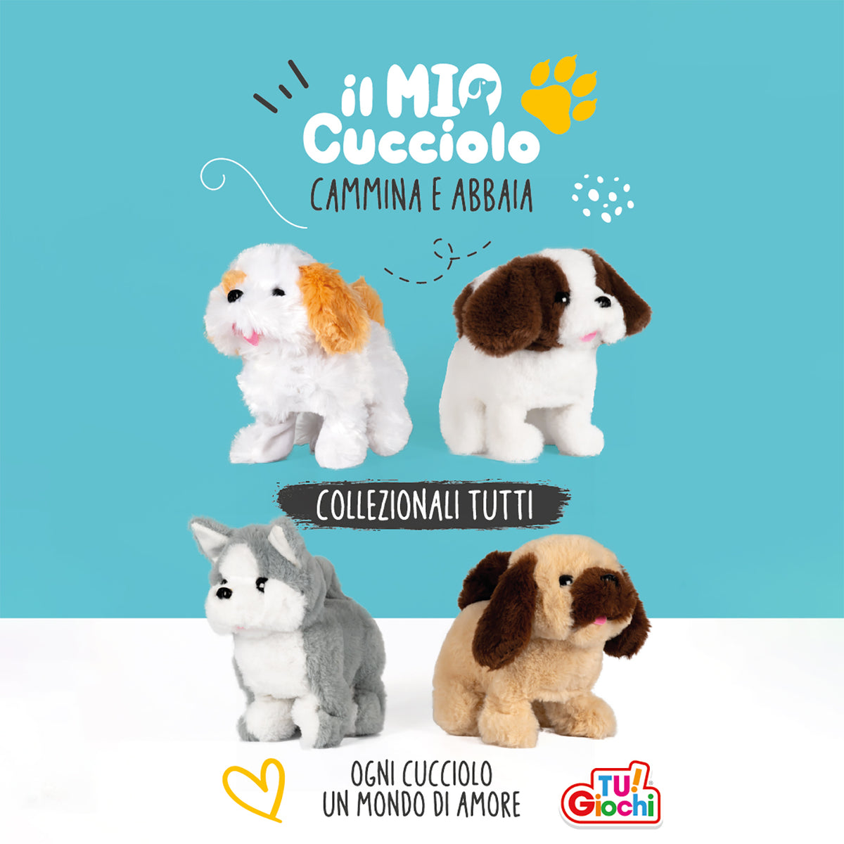 Cucciolo Cane Interattivo Che Cammina Ami Plush Cagnolino