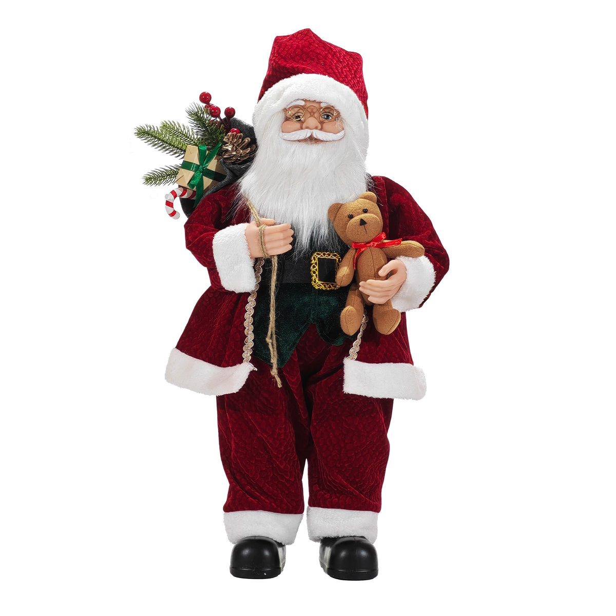 Babbo Natale su Stand con Abito Rosso H.190 cm | Stilé Collection