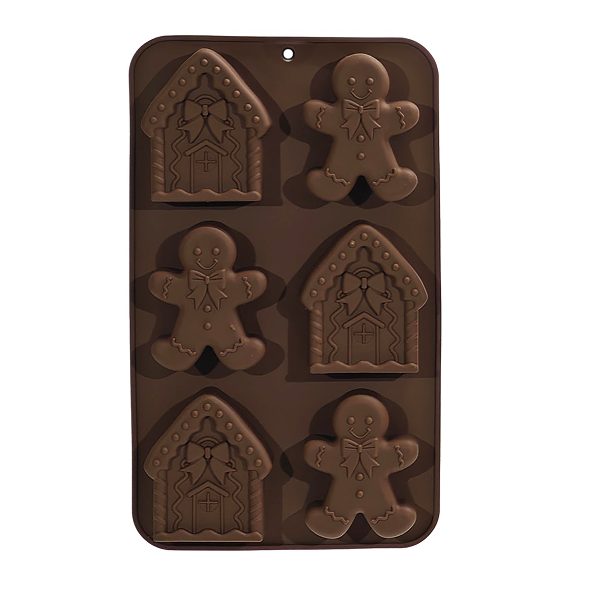 Stampi Per Gesso Natalizi Stampo Silicone Per Dolcetti Natalizi Wilton 6 Cavità Stampini Per Dolci Natalizi - 2