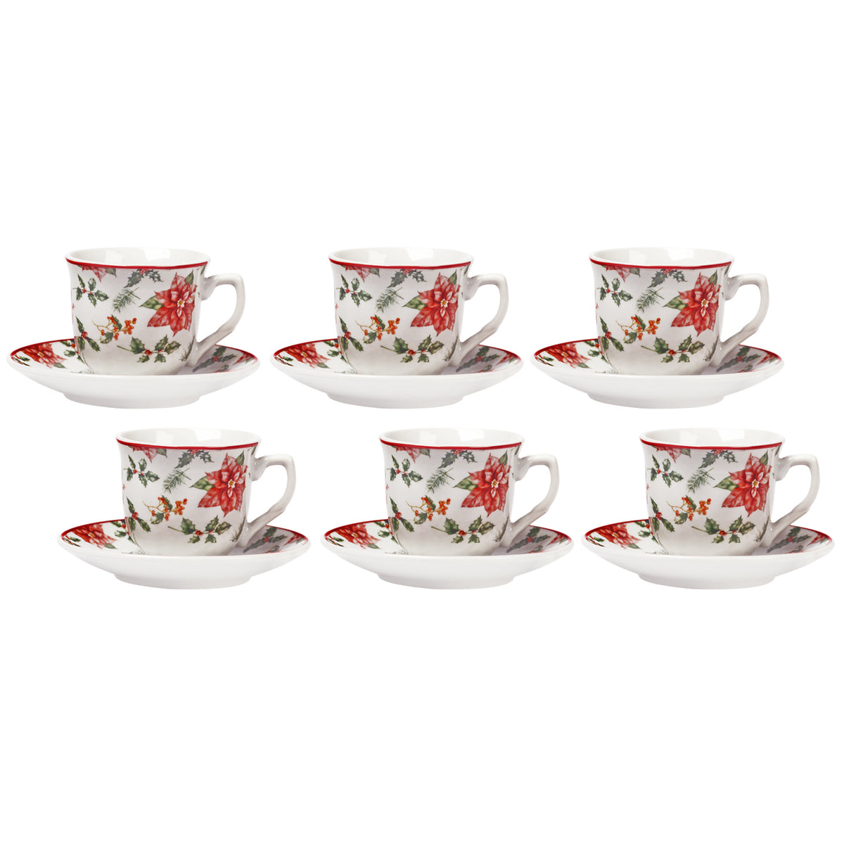 CAPIJIONG Set di tazze da caffè e piattini in ceramica da 200 ml, per matrimonio, in porcellana, stile vintage, con motivo floreale, adatte per CAPIJIONG Set di tazze da caffè e piattini in ceramica da 200 ml, per matrimonio, in porcellana, stile vintage, con motivo floreale, adatte per