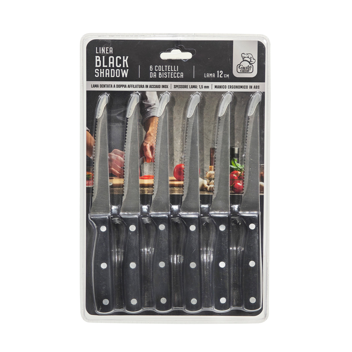 CUTCO #1759 Set Di 4 Coltelli Da Bistecca – Lama 3-3/8" – Design Classico Nero - 3