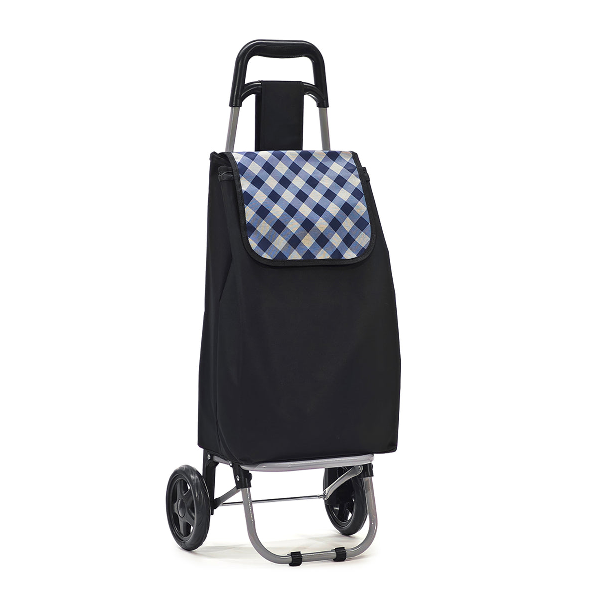 INTERHOME Carrello Trolley Per La Spesa Pieghevole Con Borsa Termica: 3+3 Ruote Per Scale, Capacità 51L, Max 35kg - 2