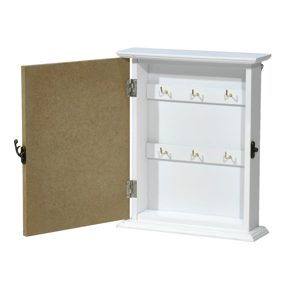 Portachiavi Da Parete In Legno Albero Della Vita - Con 6 Ganci, Cassetta Portachiavi Per Casa E Ufficio - Foto 12