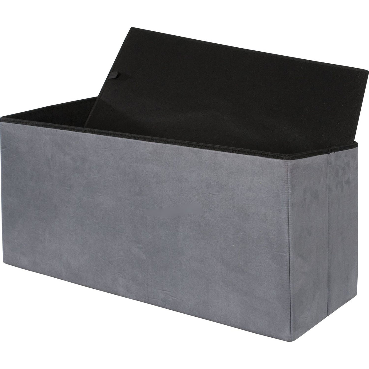 VESTIAMO CASA - Pouf contenitore grigio in velluto richiudibile - 76x3 –  Shop On Line Happy Casa Store