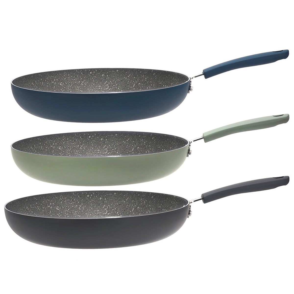 Sitram 714218 - Casseruola in alluminio con effetto pietra, diametro 16 cm, altezza 7 cm, rivestimento antiaderente Whitford Xylan a 2 strati, senza PFOA, manico termoresistente, soft touch, tutti i