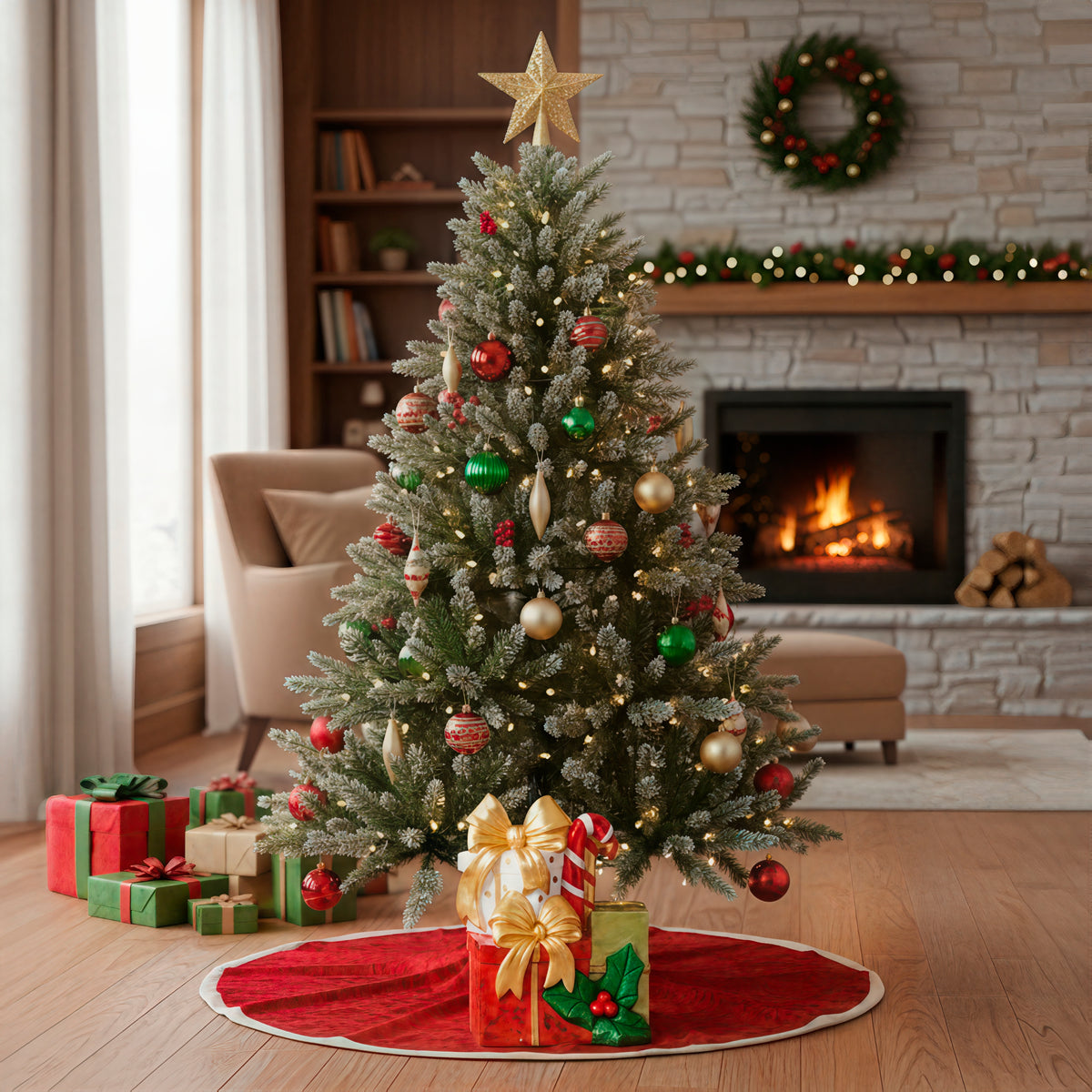 Confezione da 2 alberi di Natale in carta Navira