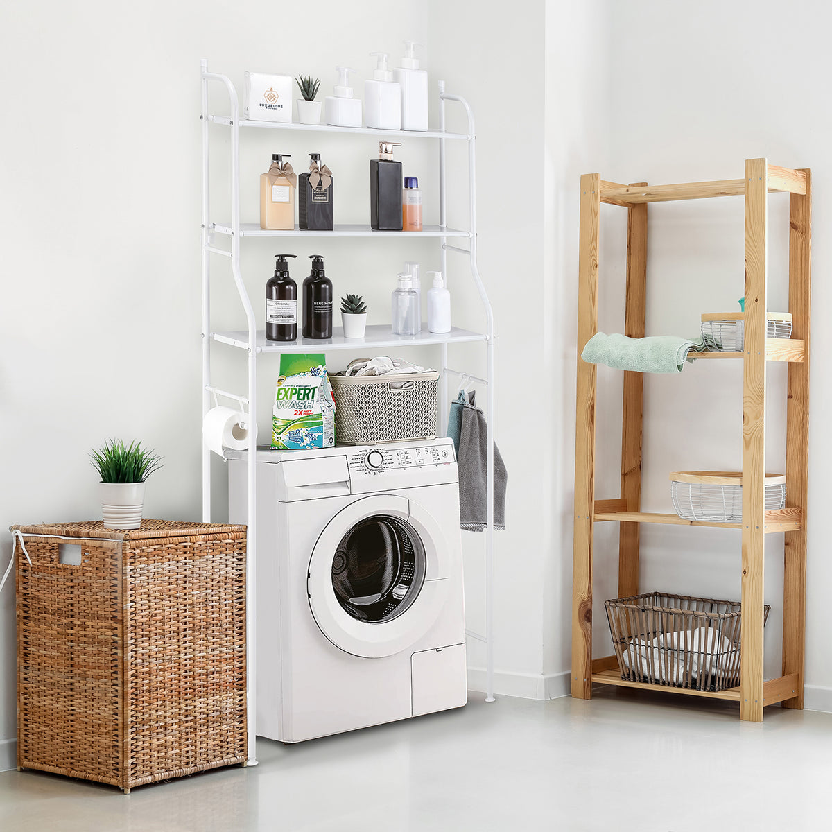 Izrielar Armadio Modulare 20 Cubi Fai-da-te - Bianco, 180x142x37 Cm, Con Ante, Ideale Per Camera O Ingresso - Foto 2