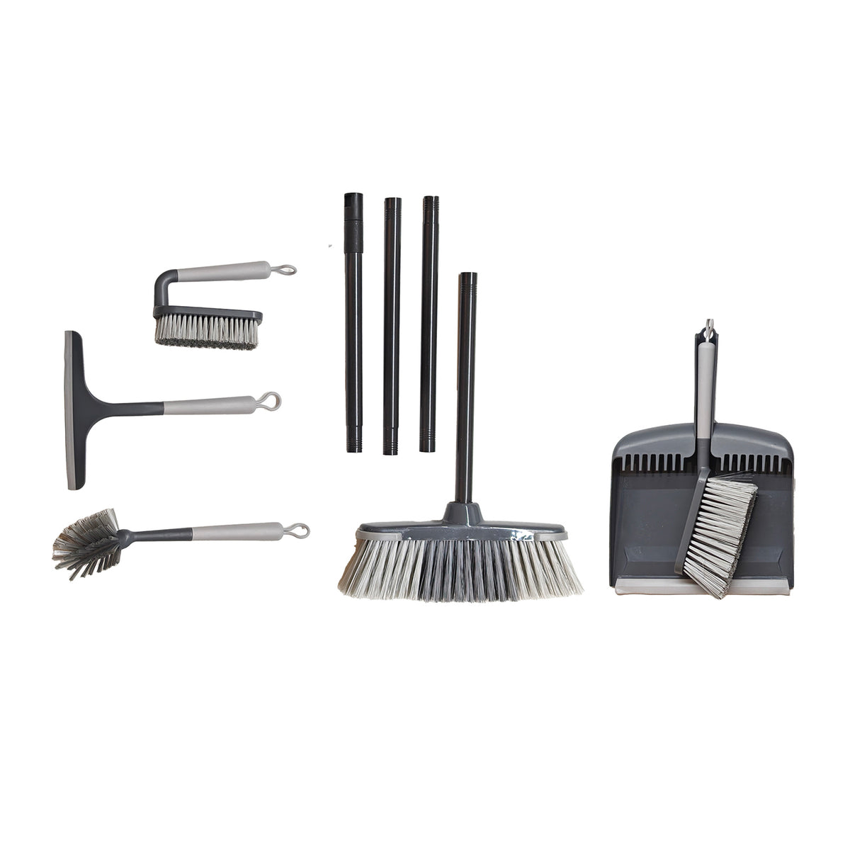 HANSE Home Set Di 15 Tappetini Per Gradini – Fancy, Polipropilene, Nero, 23x65x0,7 Cm, Adatti Al Riscaldamento