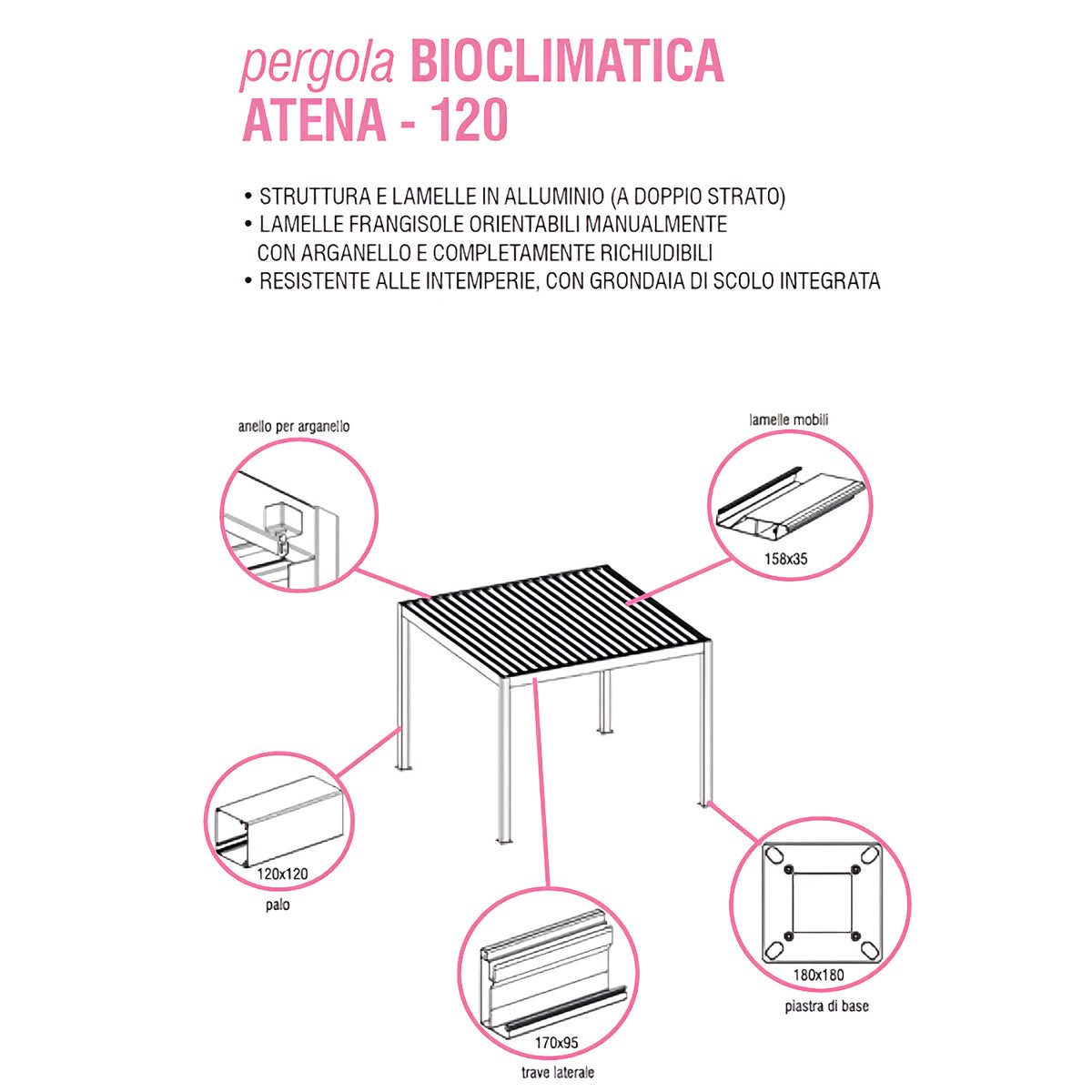 Serre De Jardin VERDELOOK Sans étagères | 143x143x195 Cm | Bâche PVC Transparente, Structure Métallique, Ouverture à Fermeture éclair