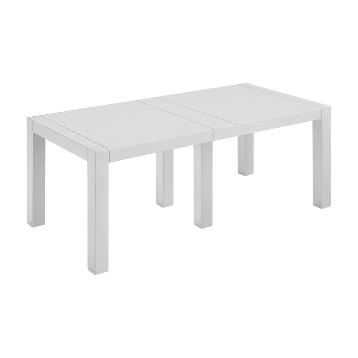 ARETA - Tavolo da giardino Rettangolare Vulcano 200  Bianco Linea Design - h72x200x100 cm