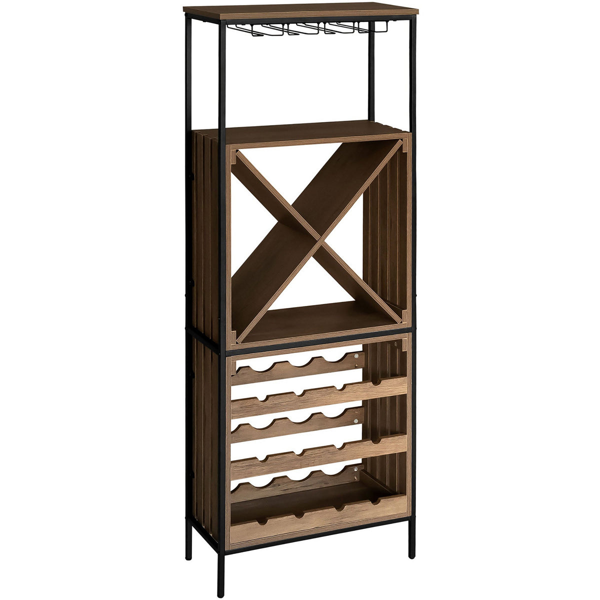 Cantinetta in Legno Multistrato Scuro 32 Posti 42x25x100 h Cm