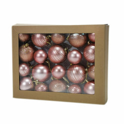 VESTIAMO CASA GRAN NATALE - Palle di Natale oro rosa - set 20 pezzi