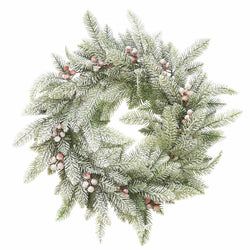 VESTIAMO CASA GRAN NATALE - Ghirlanda Innevata diametro 50 cm - Decorazione natalizia