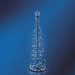 DICTROLUX - Albero di Natale Luminoso 276 Led Bianco Freddo - h200 cm diametro 60 cm