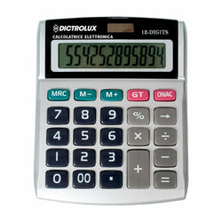 DICTROLUX - Calcolatrice con display 12 cifre