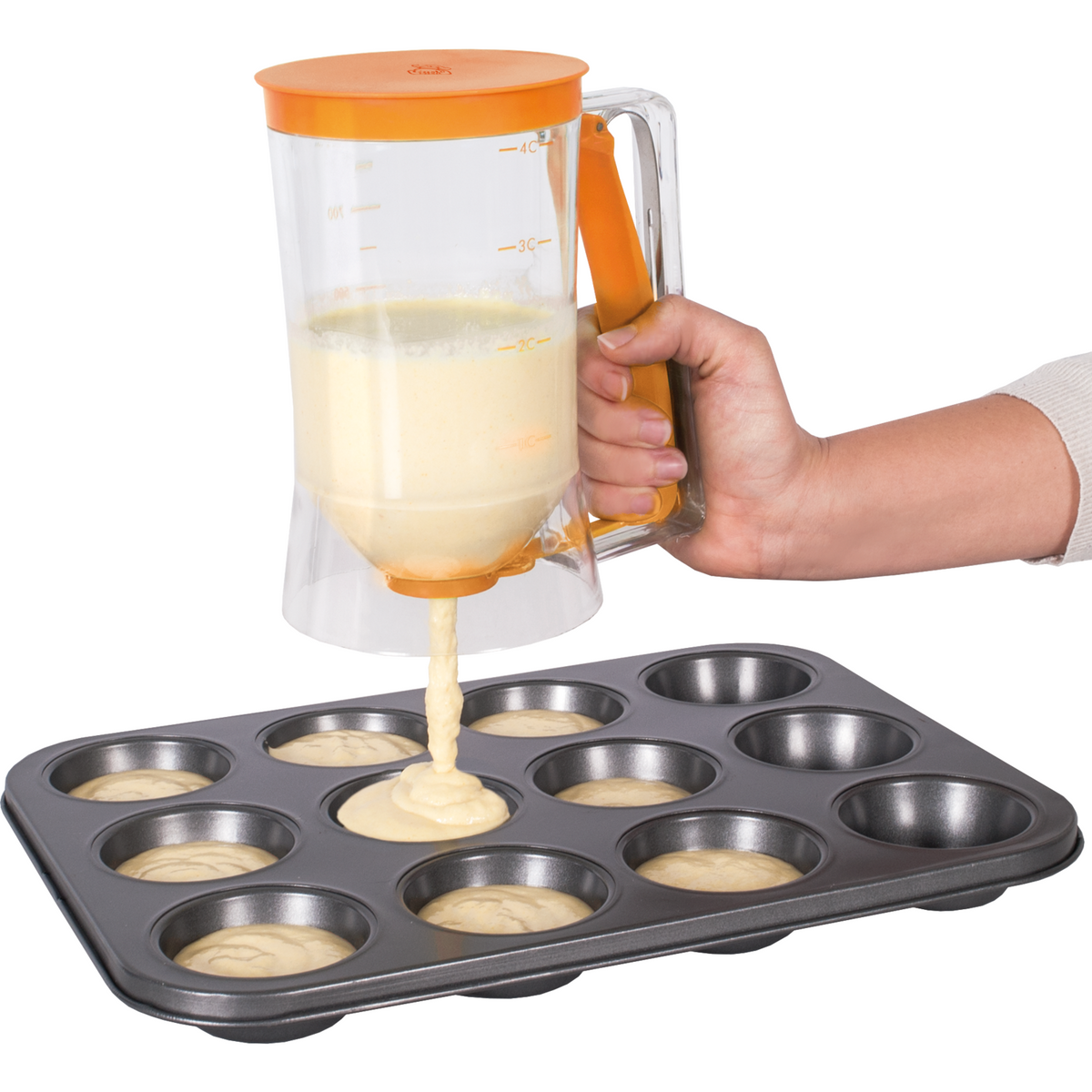 PERFETSELL Dosatore per Pastella da 900 ml Dosatore Pancake Dosatore per  Muffin Dosatore per Cupcake Distributore per Dolci Dosatore per Impasti per