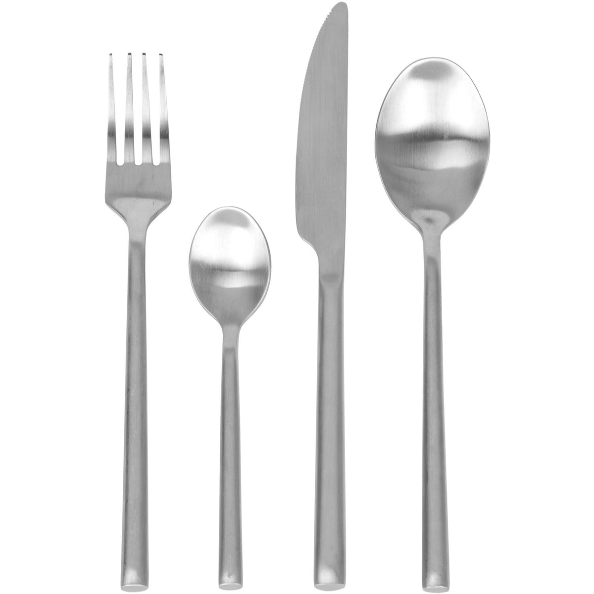 Bysta Set Posate 5 Pezzi Oro Bianco – Acciaio Inox 18/0, Lavabili In Lavastoviglie, Design Moderno, Per 1 Persona - 3