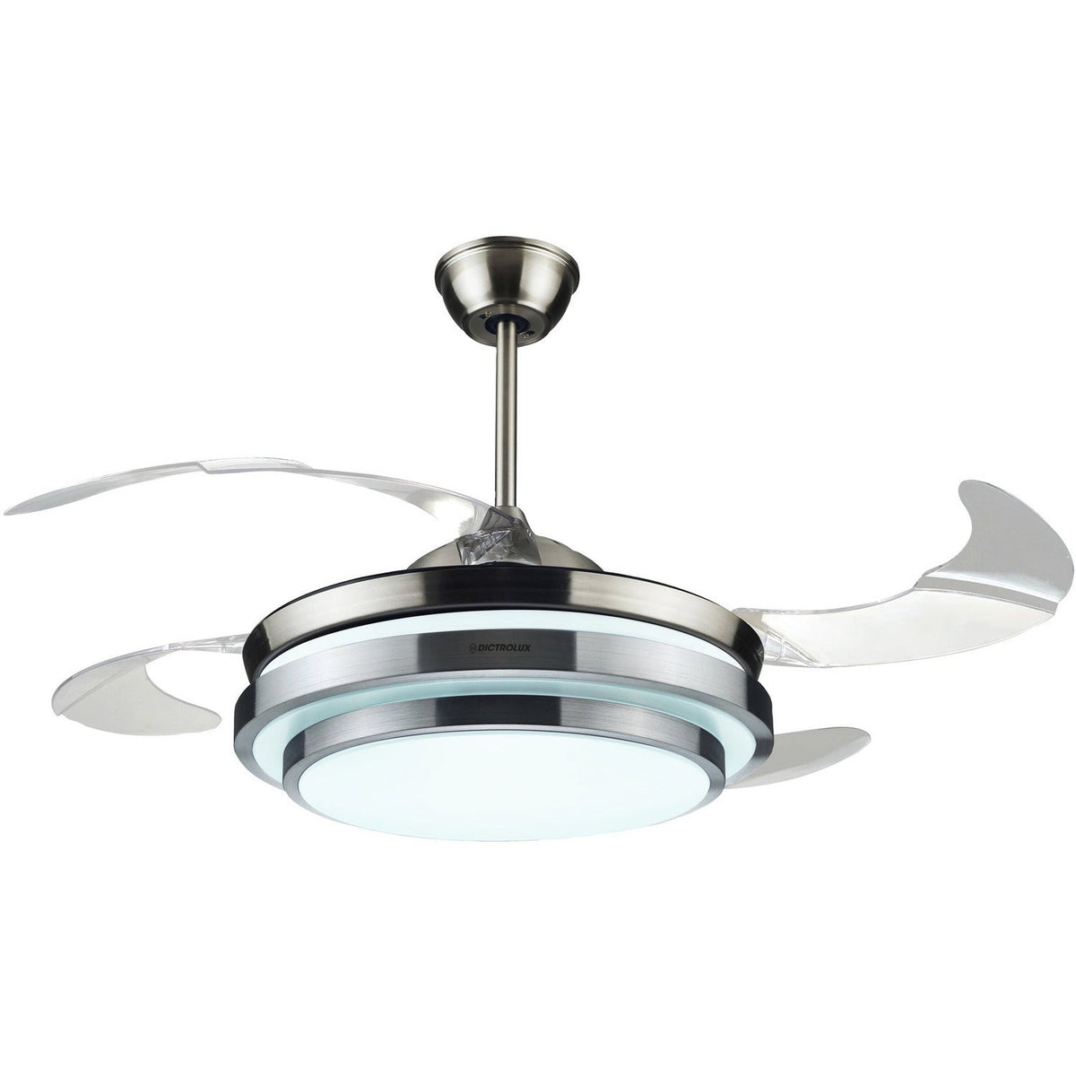 Jiawu Ventilatore Da Soffitto Con Luci LED Dimmerabili 48W: Telecomando, 3 Velocità, Temporizzatore, 26 Cm - 4