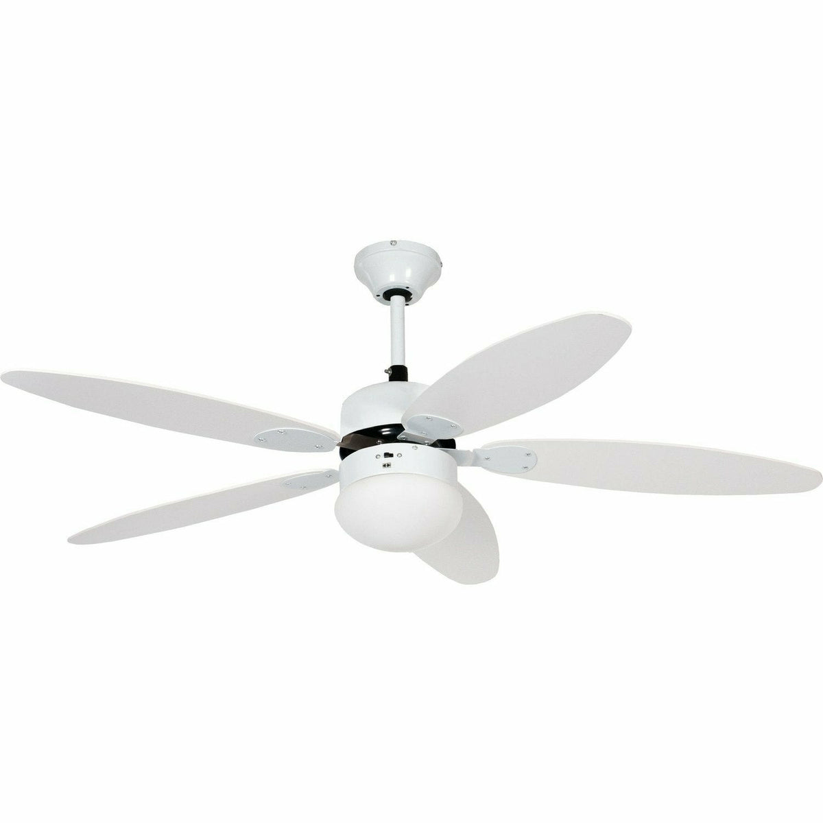 Ventilatore A Soffitto Con Luce LED Dimmerabile – 60 Cm, Telecomando, 6 Velocità, Bianco, Per Camera E Soggiorno - 3