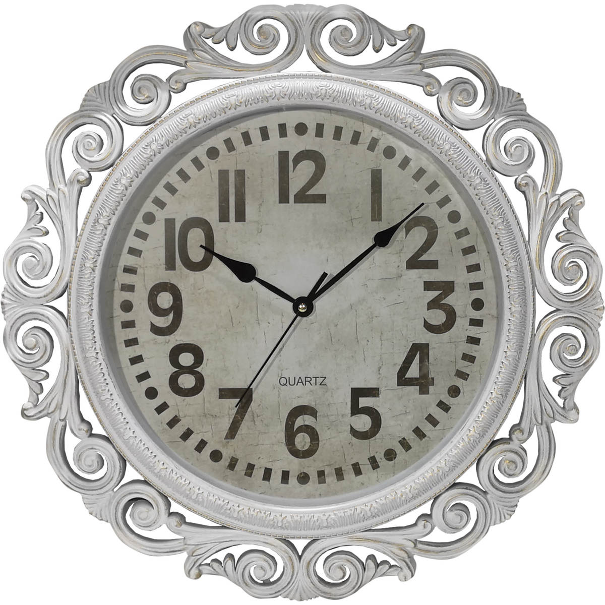 VidaXL Orologio Da Parete Classico Oro Rosa - Diametro 30 Cm - Plastica PP Per Ufficio O Casa
