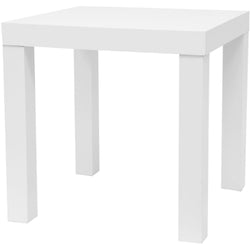 VESTIAMO CASA - Tavolino quadrato in legno bianco - h45x45x45 cm