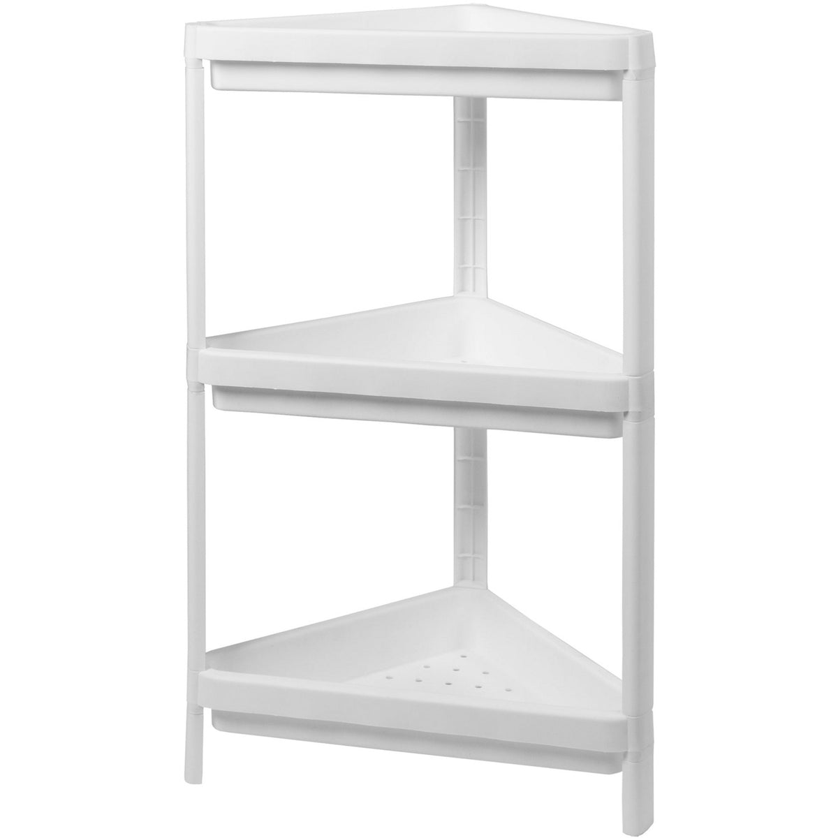 VESTIAMO CASA - Scaffale angolare multiuso 3 ripiani colore bianco Jax –  Shop On Line Happy Casa Store