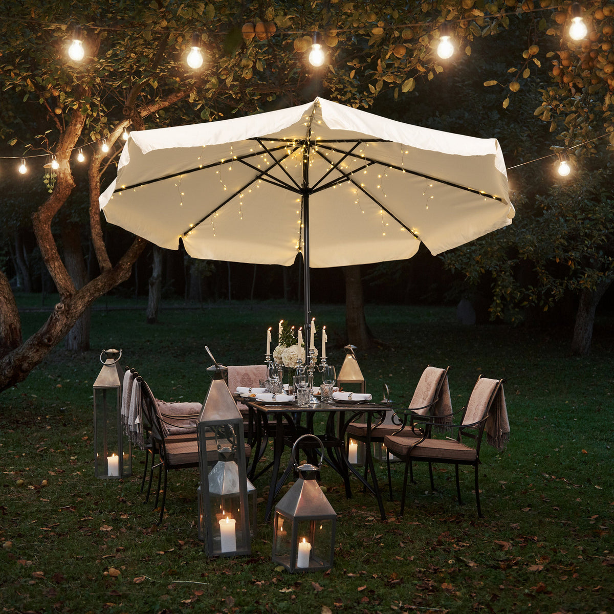 Catena Luminosa Bastoncini Zucchero 40 LED IP44 - 10 Pezzi 180cm