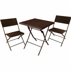 VESTIAMO CASA - Set giardino con tavolo e 2 sedie richiudibili