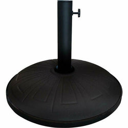 VESTIAMO CASA - Base Tonda Nera in cemento 15kg per ombrellone - diametro 41,5 cm