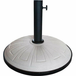 VESTIAMO CASA GIARDINO - Base Tonda Bianca in cemento 15kg per ombrellone - diametro 41,5 cm