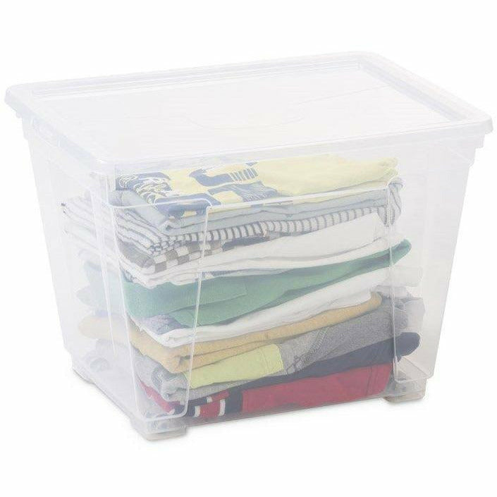 Contenitore Easy Box XL Dea Home 32 Litri - Trasparente 60x40x18 Cm Per Ripostiglio E Cantina - Foto 14