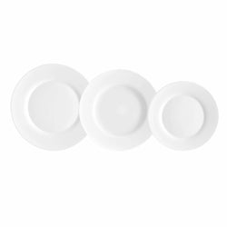 BORMIOLI - Servizio di piatti Toledo in vetro opale - 18 pezzi