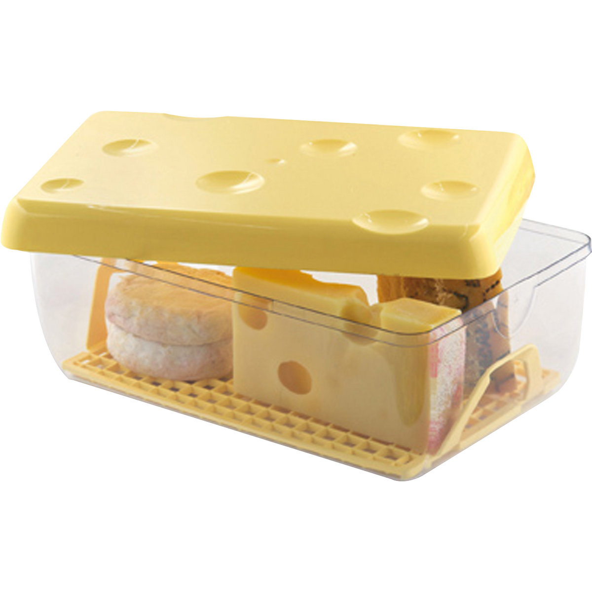 Hünersdorff Cassetta Porta Oggetti CLASSIC In PP, 12 Scomparti, 225x335x55 Mm, Colore Giallo, Con Manico