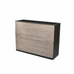 BELLI E FORTI - Scarpiera effetto legno grigio Linea Wood - h39x51x17 cm
