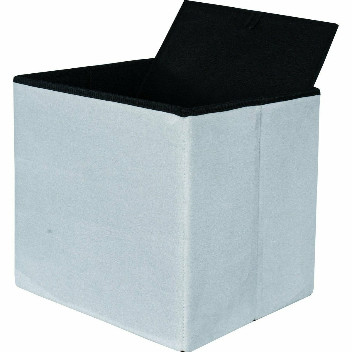 Pouf portaoggetti velluto cm 60h.35 grigio chiaro art.74375 consegna  gratuita