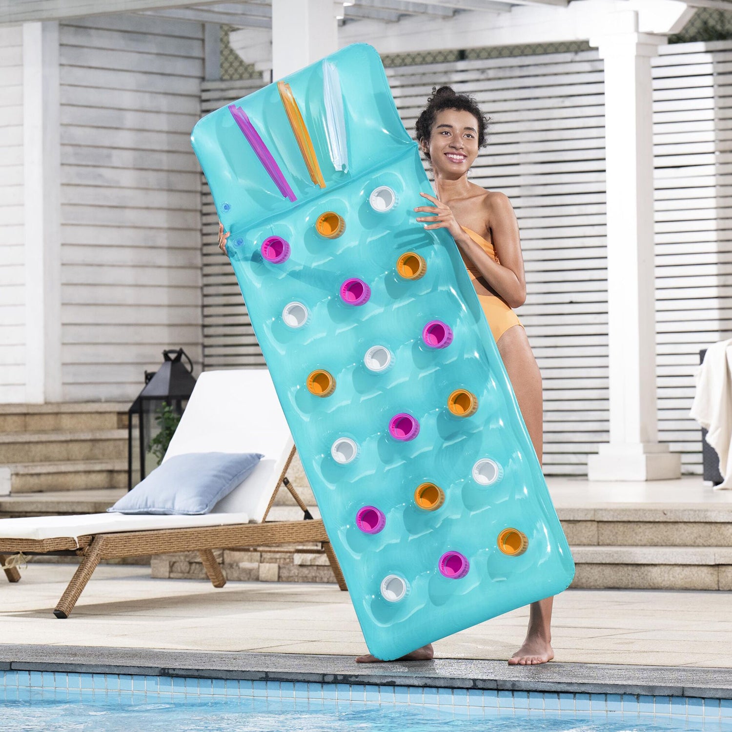 BESTWAY - Materassino Gonfiabile Summer Colors™ 188x71 cm