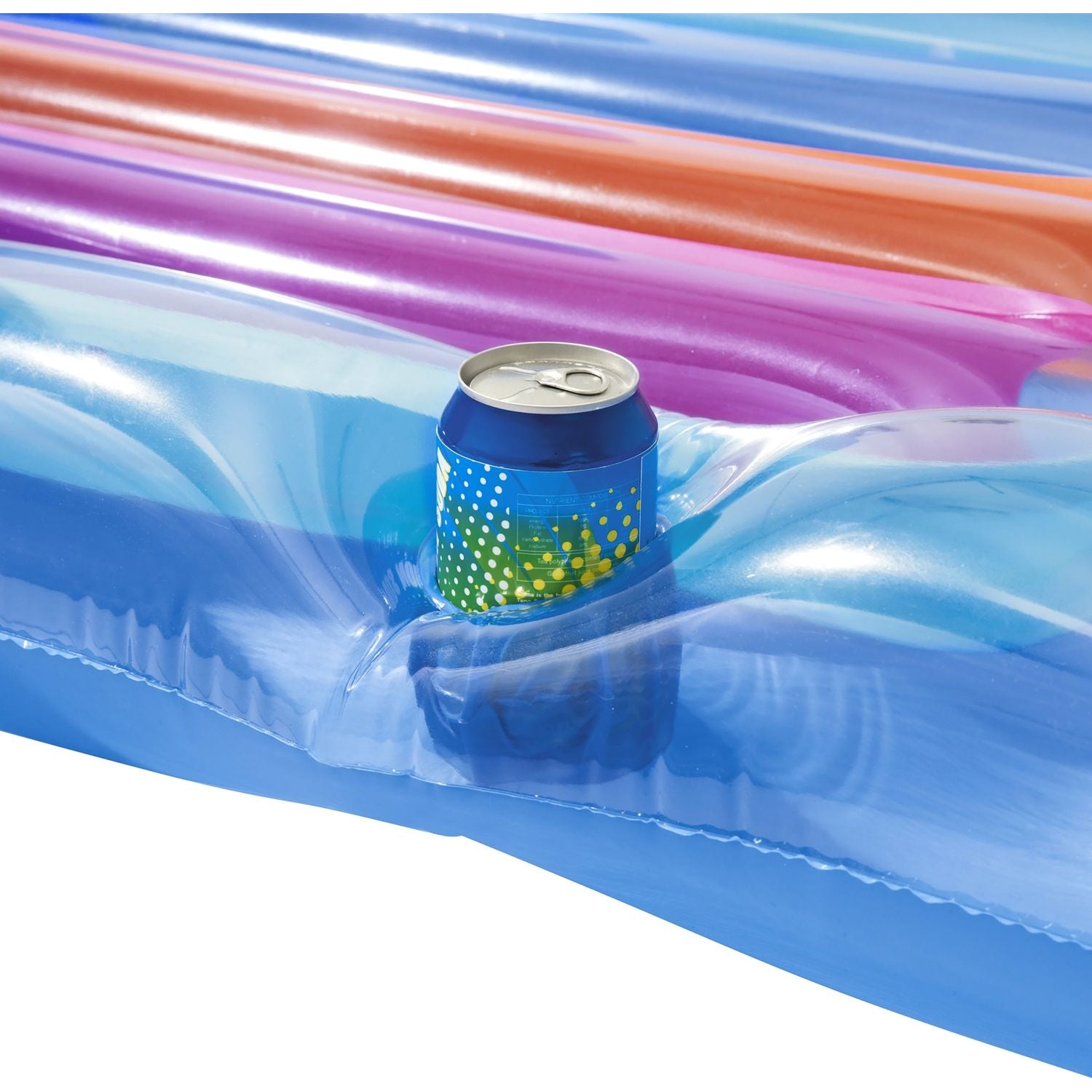 BESTWAY - Materassino gonfiabile con schienale Summer Colors 161x84cm