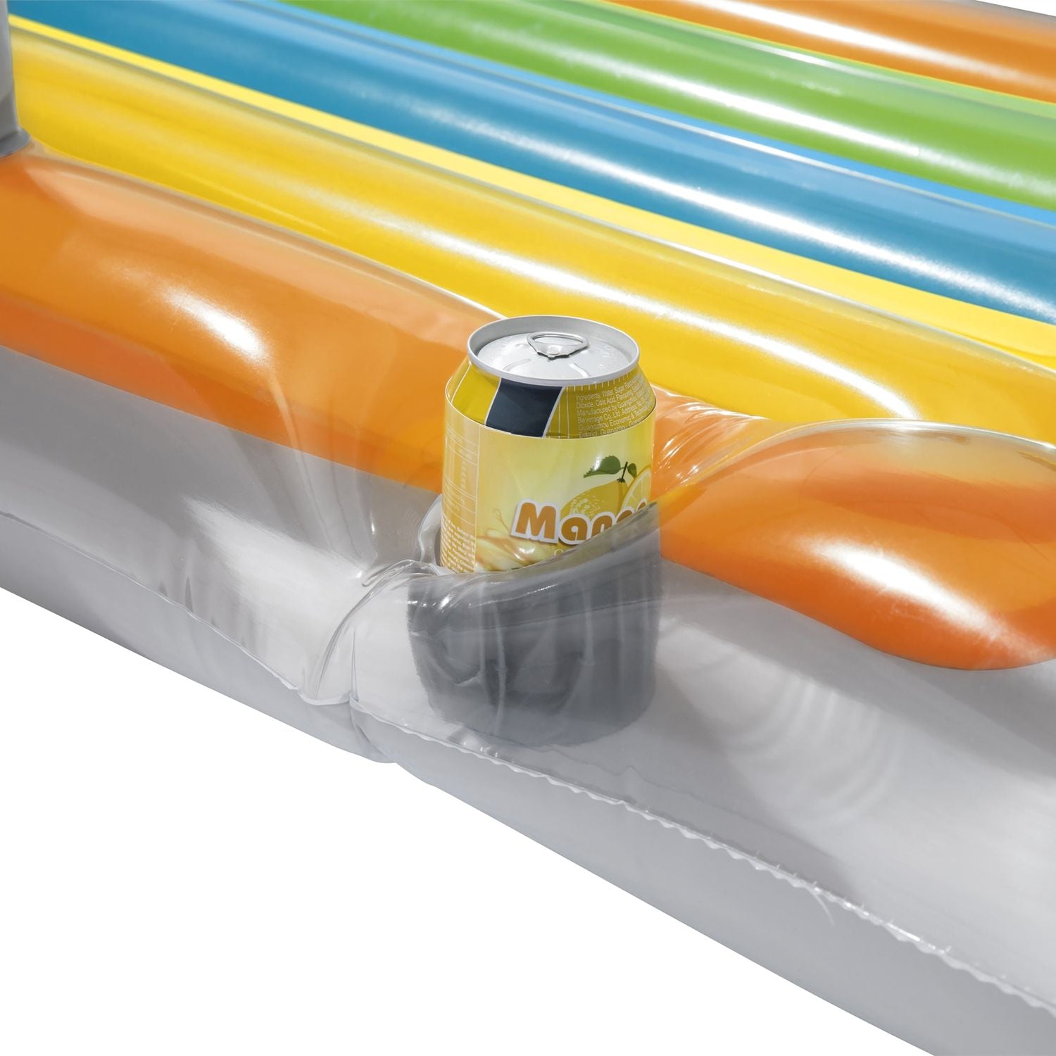 BESTWAY - Materassino gonfiabile con schienale Summer Colors 161x84cm