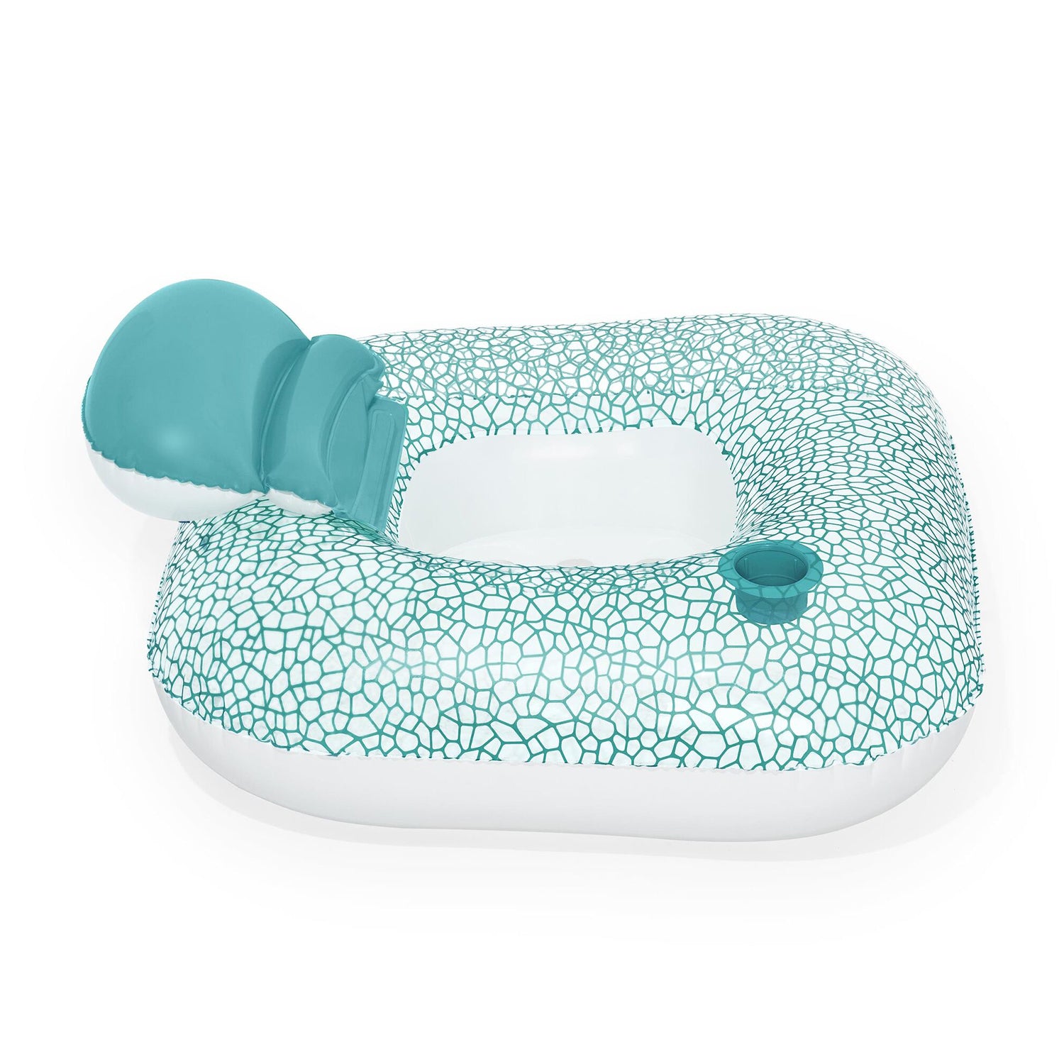 BESTWAY - Sdraio Gonfiabile con Cuscino e Porta-bevanda Flip Pillow™ 102x94 cm