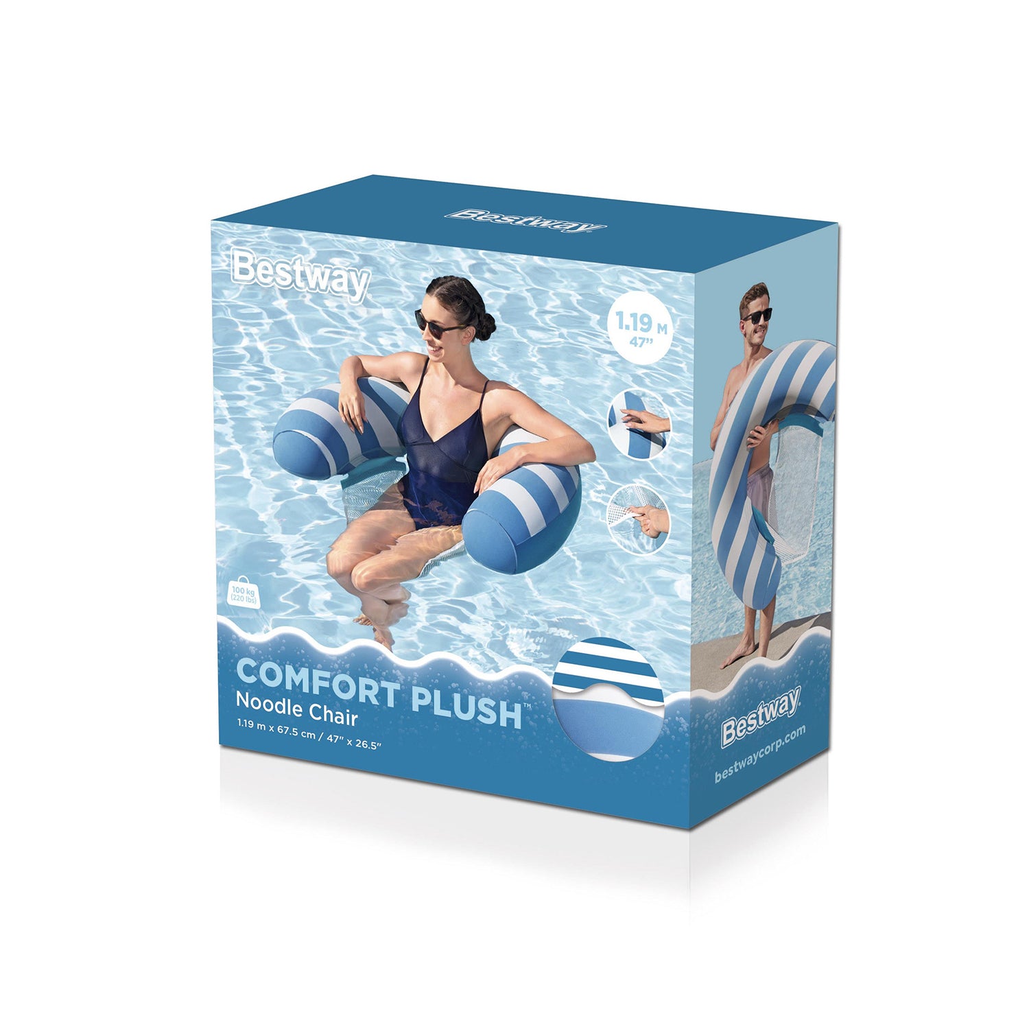 BESTWAY - Sdraio galleggiante Comfort Plus