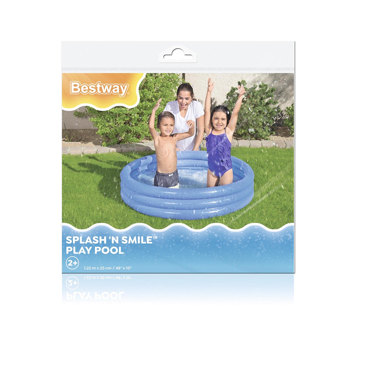 BESTWAY - Piscina per bambini 3 anelli diametro 122 cm