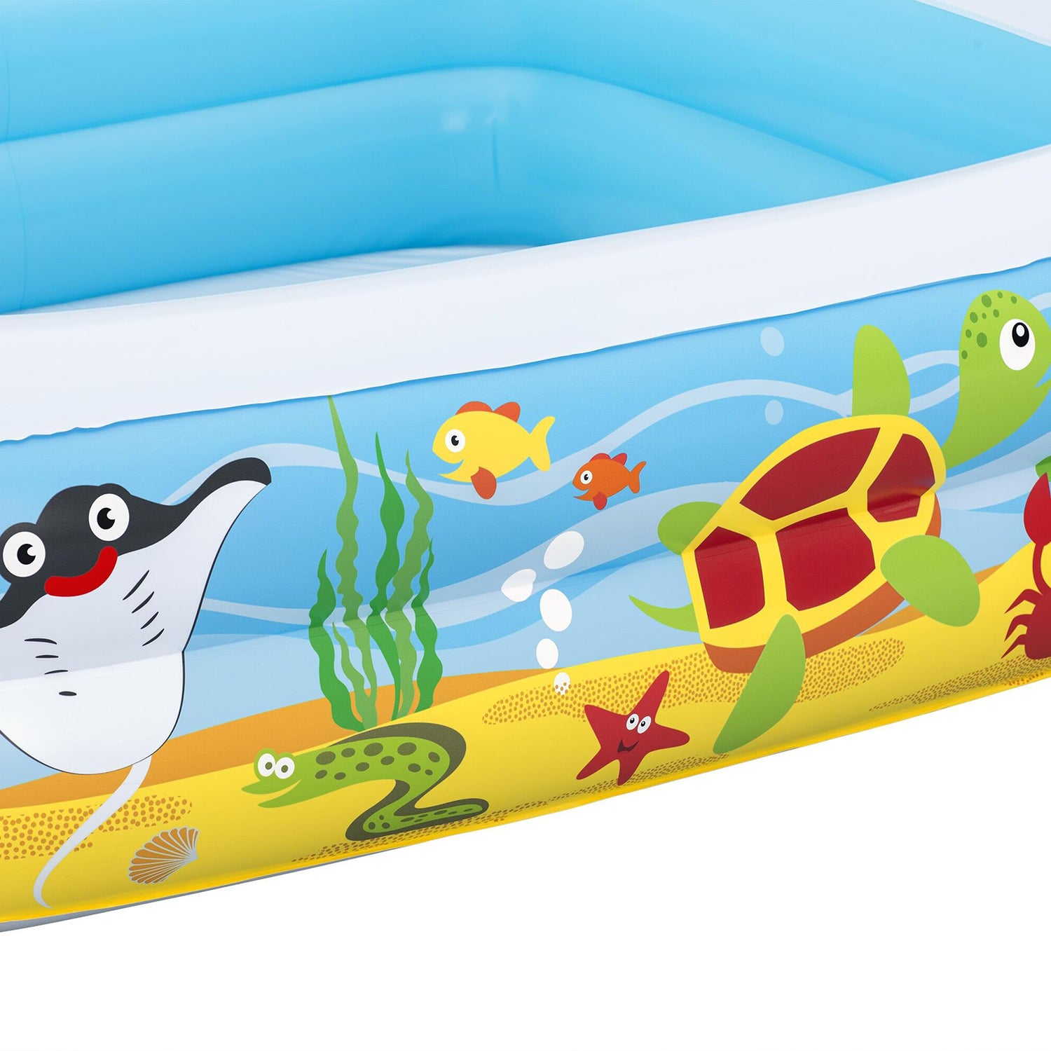 BESTWAY - Piscina per Bambini Pesci Tropicali con tetto di protezione solare - h114x140x140 cm