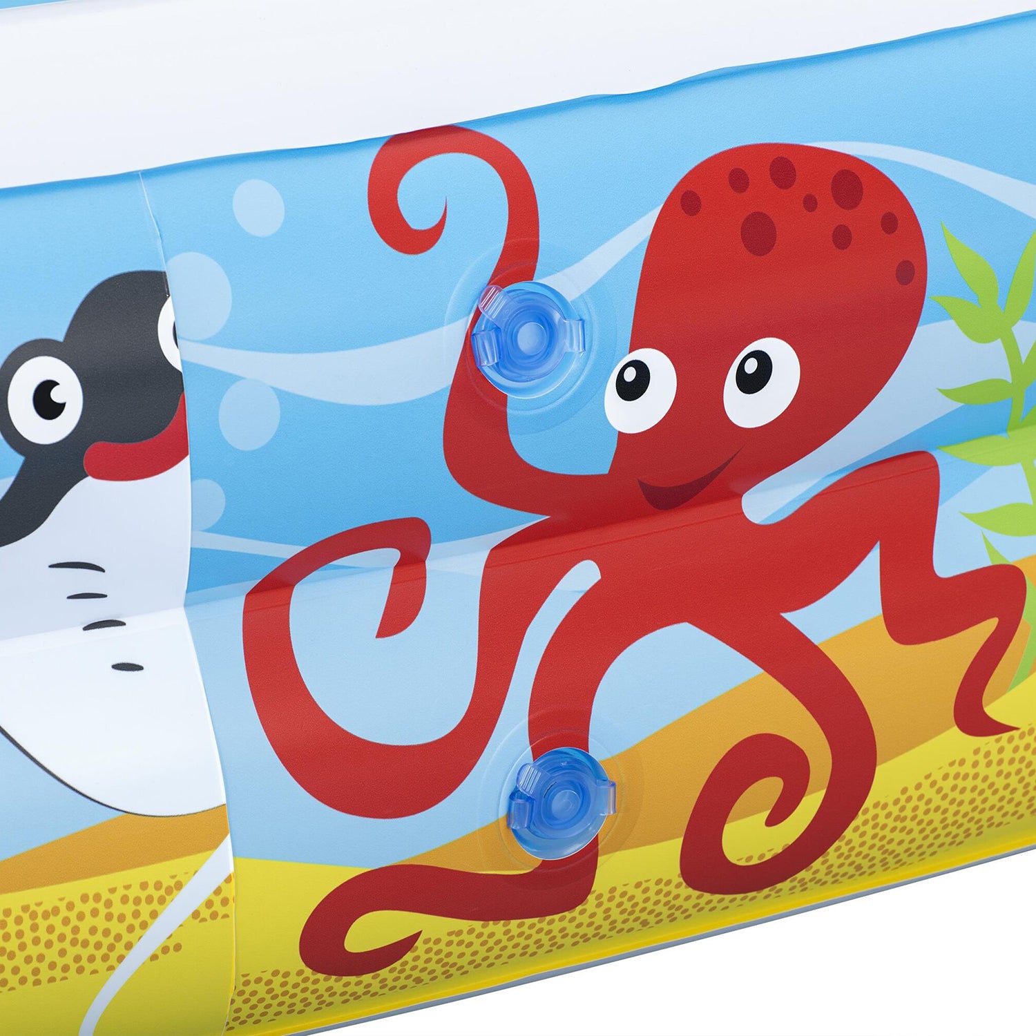 BESTWAY - Piscina per Bambini Pesci Tropicali con tetto di protezione solare - h114x140x140 cm