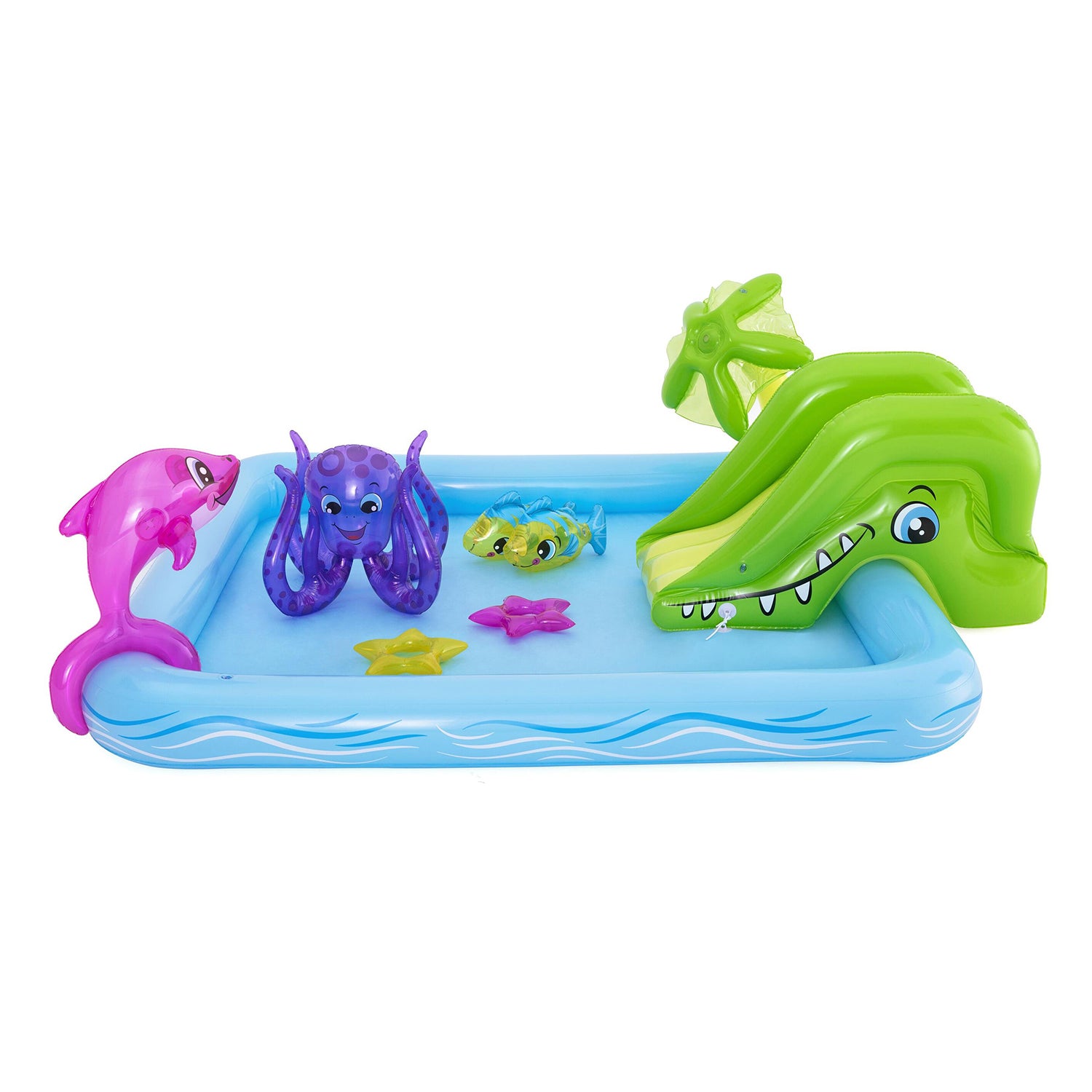 BESTWAY - Piscina Parco Giochi Gonfiabile Fantastic Aquarium 239x206 cm
