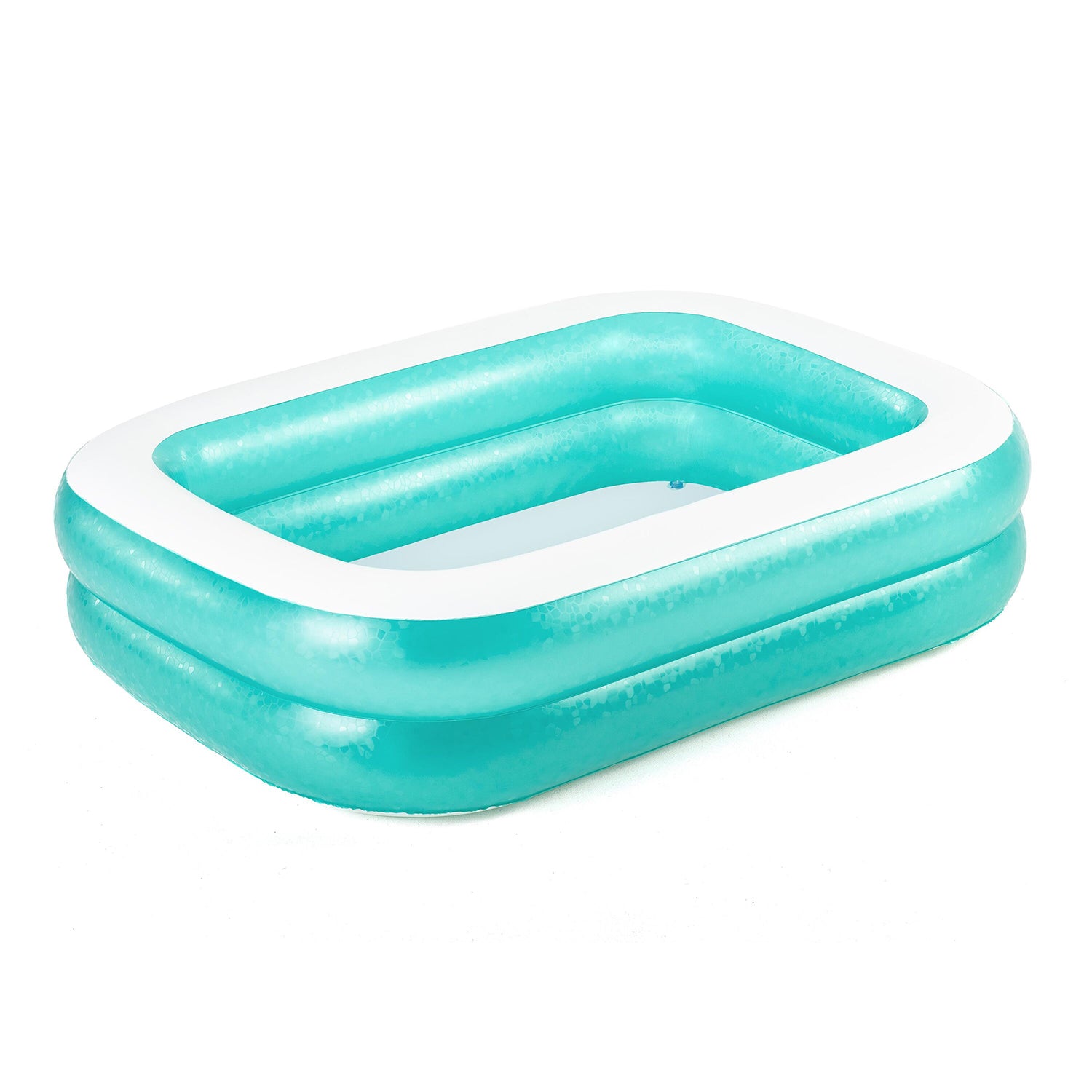 BESTWAY - Piscina Family gonfiabile rettangolare a 2 anelli - altezza 51x201x150 cm