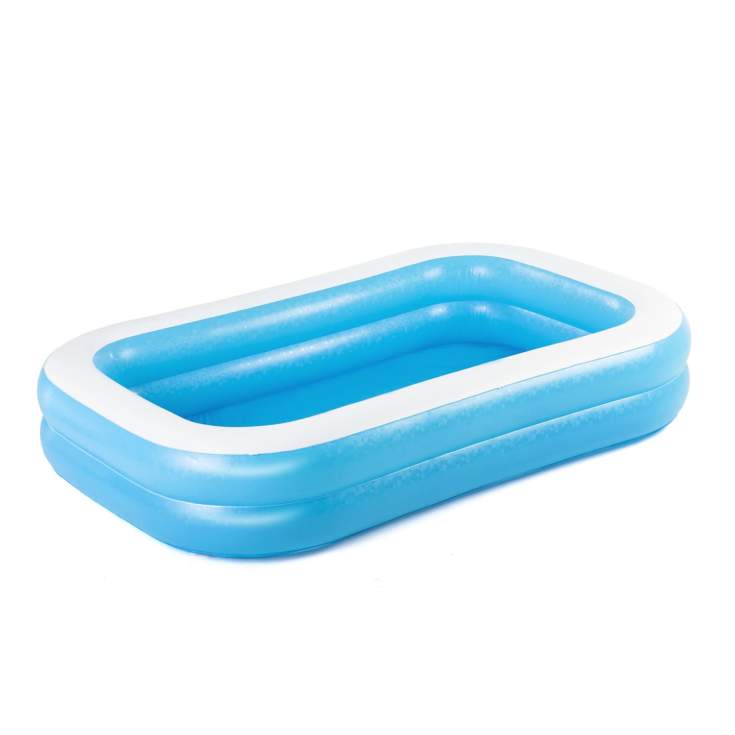 BESTWAY - Piscina Family gonfiabile rettangolare a 2 anelli - altezza 51x262x175cm