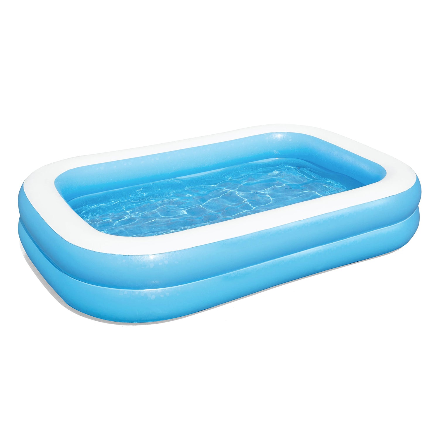 BESTWAY - Piscina Family gonfiabile rettangolare a 2 anelli - altezza 51x262x175cm