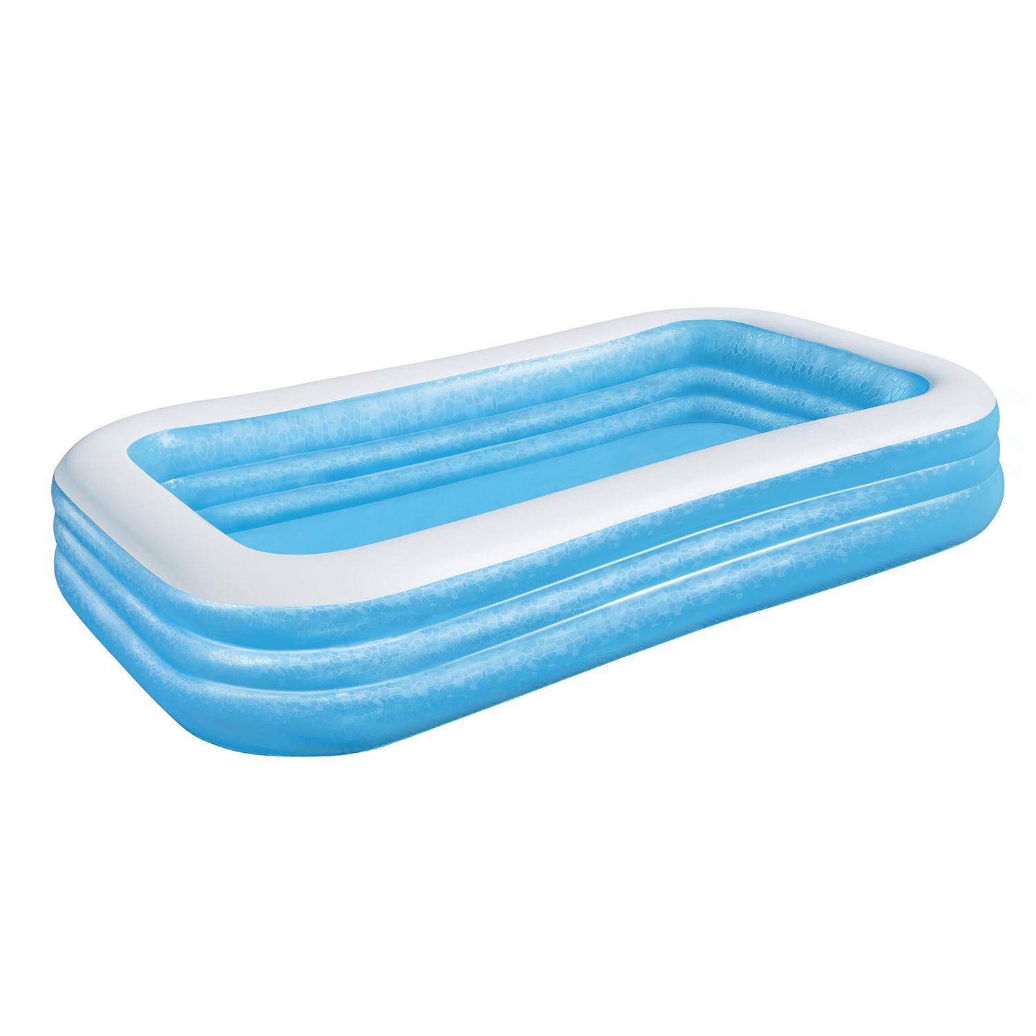 BESTWAY - Piscina Family Gonfiabile Rettangolare a 3 Anelli - altezza 56x305x183cm
