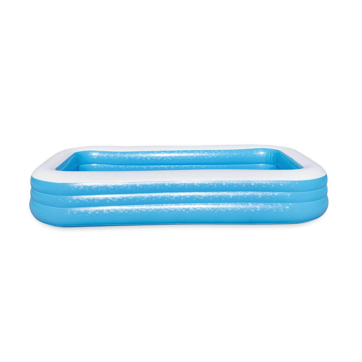 BESTWAY - Piscina Family Gonfiabile Rettangolare a 3 Anelli - altezza 56x305x183cm